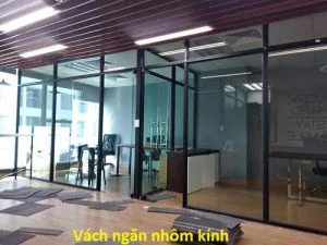 vách ngăn nhôm kính đẹp