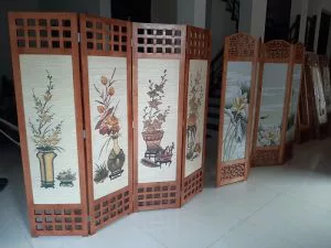 mẫu bình phong gỗ đẹp giá rẻ