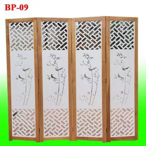 bình phong gỗ CNC trúc triện cực đẹp