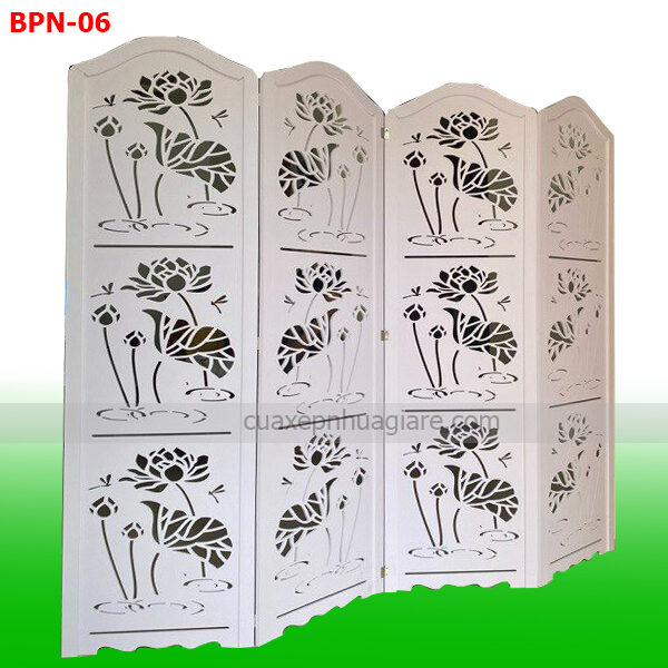 bình phong nhựa hoa sen cho bàn thờ BPN-06